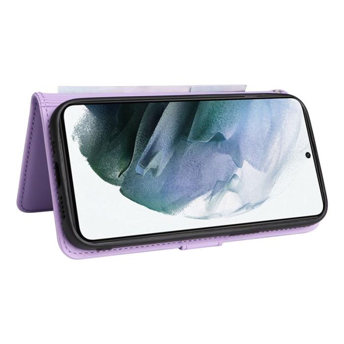 BETOPNICE - BETOPNICE 005 för Samsung Galaxy S21 Plånboksfodral Anti-shock Konstläder - Lila