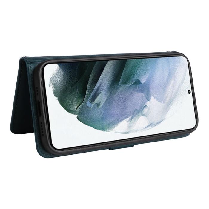 BETOPNICE - BETOPNICE 005 för Samsung Galaxy S21 Plånboksfodral Konstläder - Blå