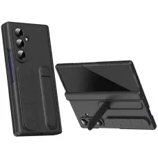 A-One Brand - Mobilskal F&ouml;r Galaxy Z Fold 8 Kickstand med Sk&auml;rmskydd - Svart