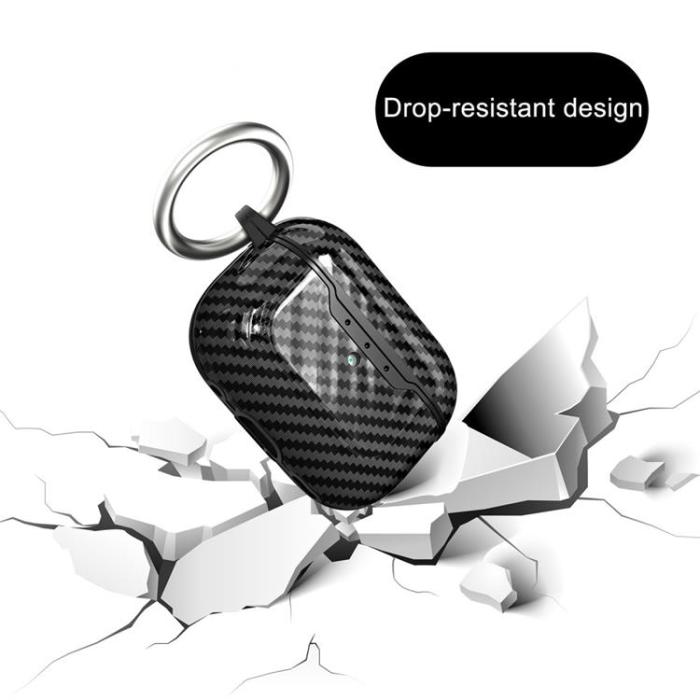 A-One Brand - AirPods Pro 2 Skal Carbon Fiber TPU - Grön