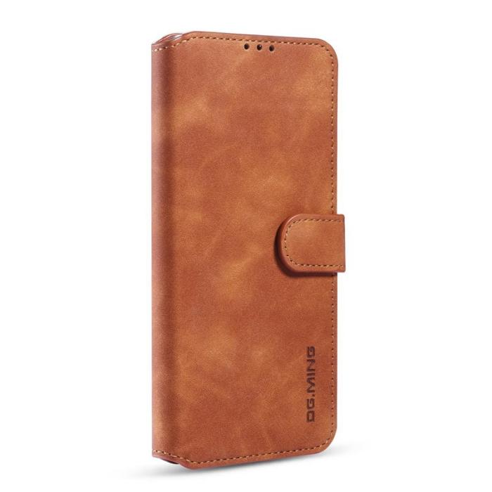 DG.MING - DG.MING Retro Plånboksfodral Konstläder för Samsung Galaxy A32 5G - Brun