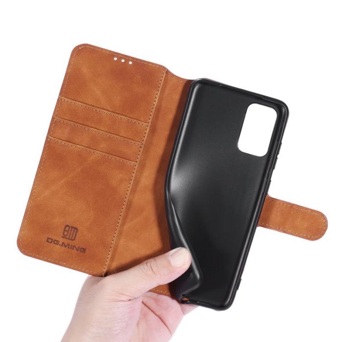 DG.MING - DG.MING Retro Plånboksfodral Konstläder för Samsung Galaxy A32 5G - Brun