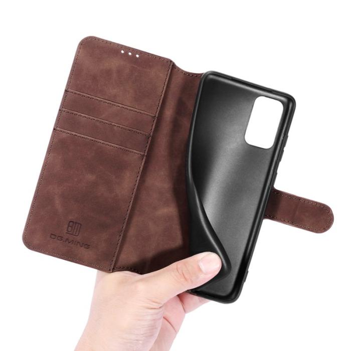 DG.MING - DG.MING Retro Plånboksfodral Konstläder för Samsung Galaxy A32 5G - Brun