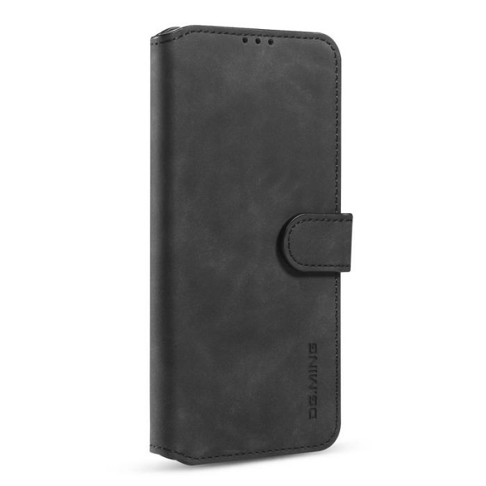 DG.MING - DG.MING Retro Plånboksfodral Konstläder för Samsung Galaxy A32 5G - Svart