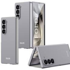 GKK - GKK Samsung Galaxy Z Fold6 Fodral - &Auml;kta l&auml;der - Gr&aring;