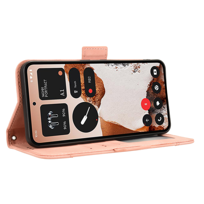 A-One Brand - Nothing CMF Phone 2 Pro Plånboksfodral Magnetisk Closure - Rosa