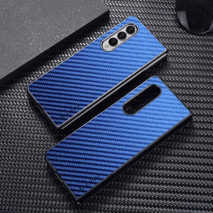 AIORIA - AIORIA Galaxy Z Fold 4 Skal Carbon Fiber - Blå