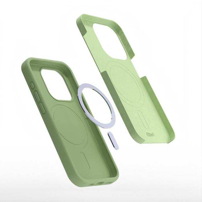 Etteri - Etteri iPhone 13 Mobilskal MagSafe Silikon - Ljusgrön