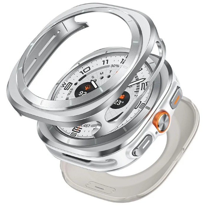 Ringke - Galaxy Watch Ultra (47mm) Skal Bumper - Silver/Vit