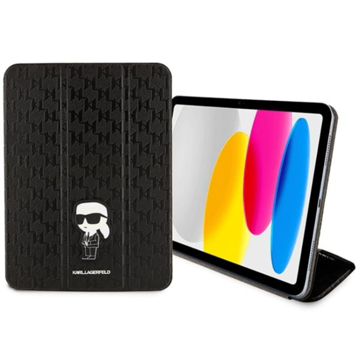 KARL LAGERFELD - Karl Lagerfeld iPad 10.9(2022)Fodral Saffiano Monogram Ikonik