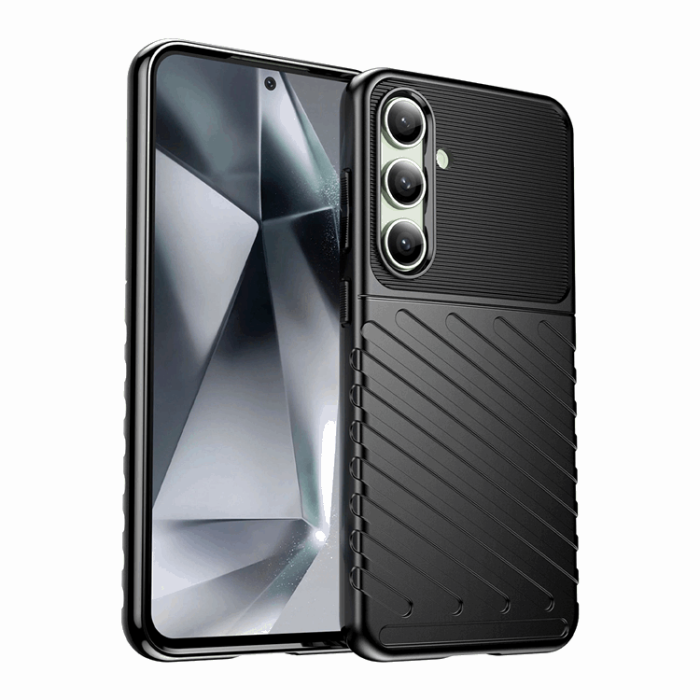 OEM - Galaxy S24 FE Mobilskal Thunder Armored - Svart