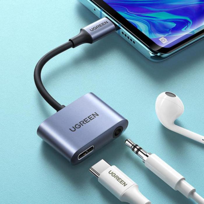 UTGATT5 - Ugreen Audio Adapter USB-C - Grå