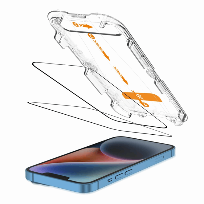 Tech-Protect - [2-Pack] iPhone 13/13 Pro/14/16e Härdat Glas Skärmskydd Quick Set