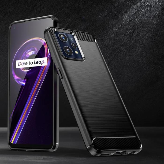 OEM - Carbon Realme 9 Pro Plus Skal Flexible - Svart
