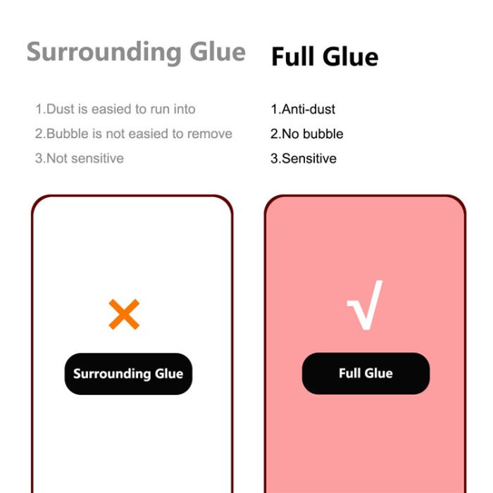 A-One Brand - [2-PACK] Galaxy S23 Plus Härdat Glas Skärmskydd - Svart