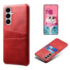 OEM - Samsung Galaxy S26 / S26 Pro Skal PU L&auml;der + H&aring;rd PC - R&ouml;d