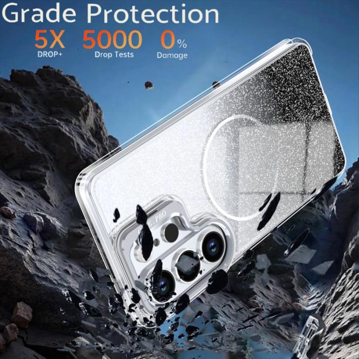 OEM - Samsung Galaxy S26 Ultra Skal Magnetiskt Gradient Glittrigt TPU - Svart