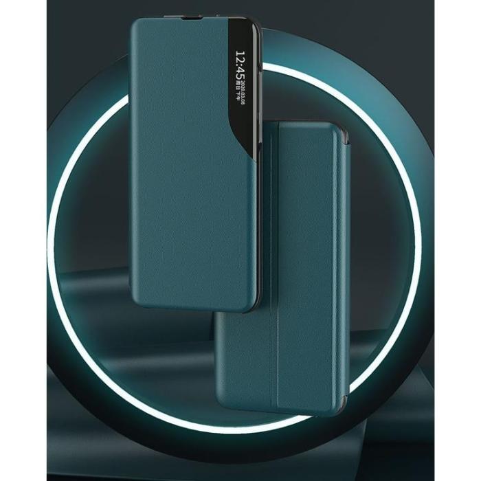 Ruhtel - Eco Leather View Fodral Galaxy A32 - Svart