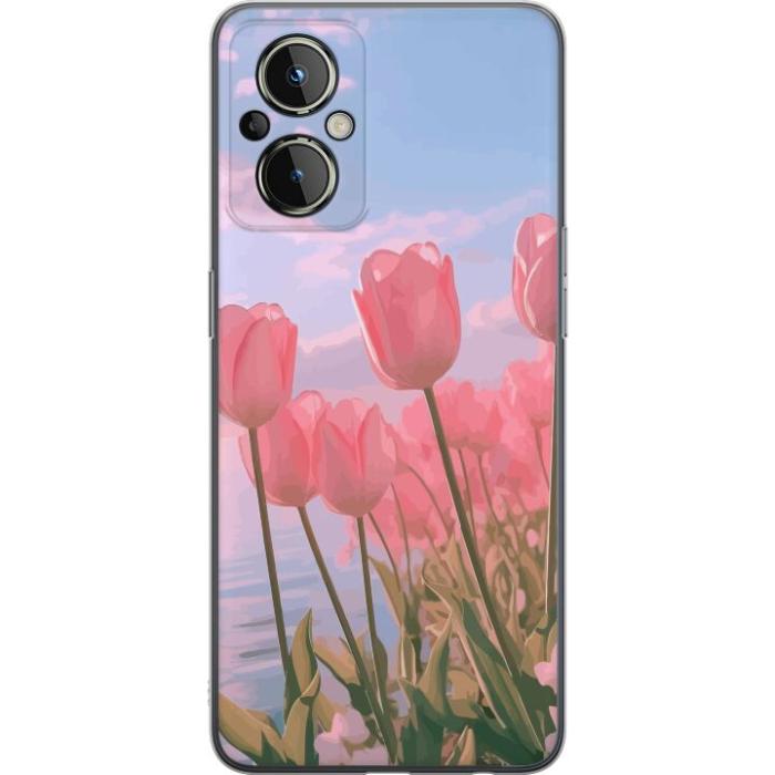 iSecrets - Mobilskal till OnePlus Nord N20 5G med Rosa Tulpaner