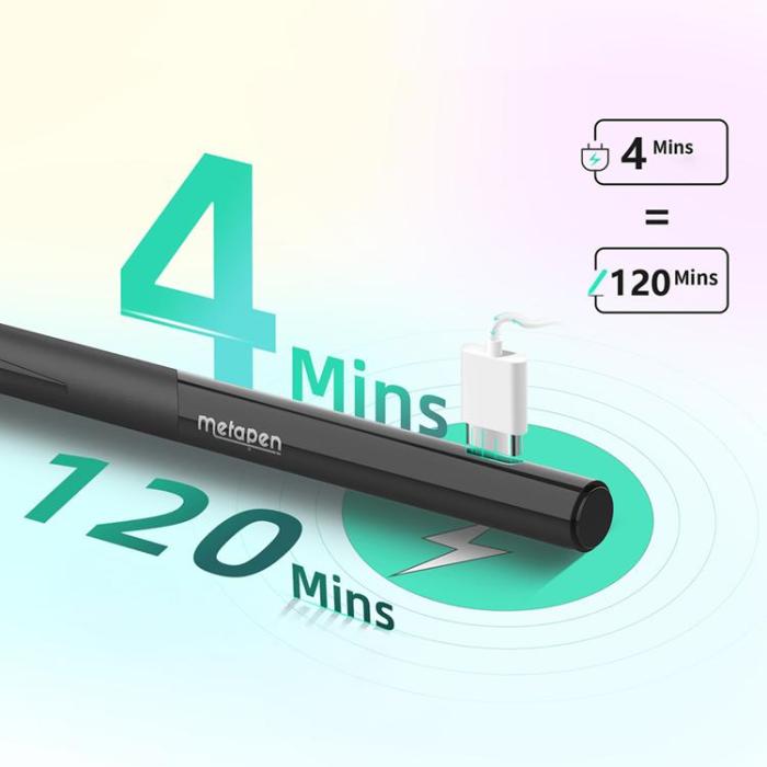 Metapen - Metapen Stylus Pencil För iPad D1 - Svart
