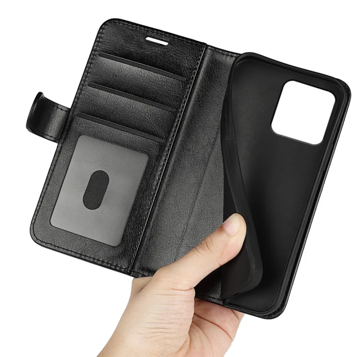 Taltech - iPhone 15 Plus Plånboksfodral Premium - Svart