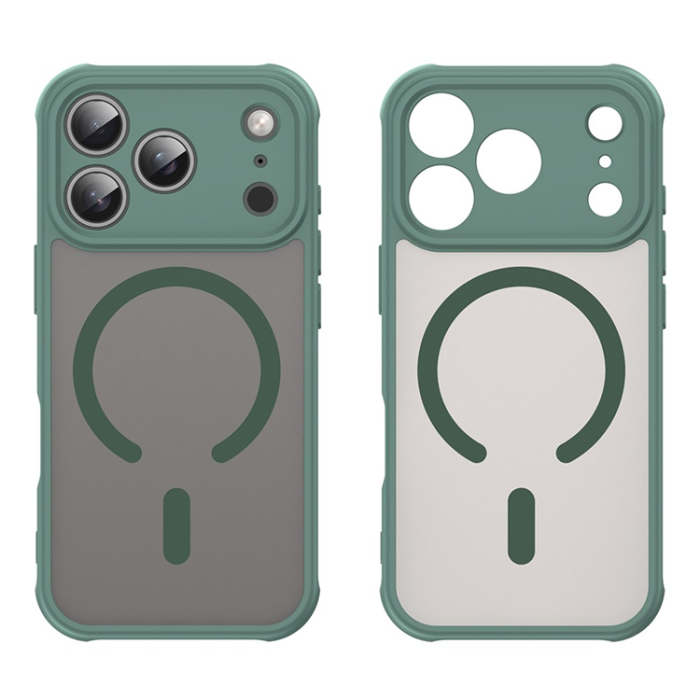 A-One Brand - iPhone 17 Pro Mobilskal MagSafe Anti Drop - Grön