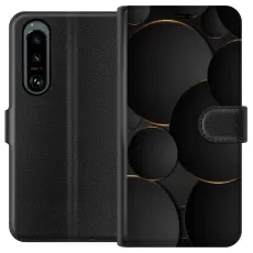 Gustaf - Pl&aring;nboksfodral till Sony Xperia 5 III med Lyxig Cirklar