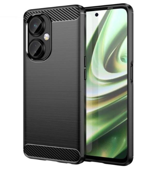 A-One Brand - OnePlus Nord CE 3 Lite Mobilskal Carbon Fiber - Svart