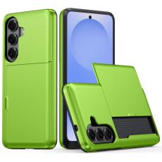 OEM - Mobilskal till Samsung Galaxy S26 Plus Plast Bakcover med Kortfack - Gr&ouml;n