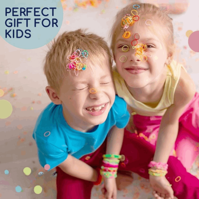 A-One Brand - Loom bands pysselset - 28 olika färger - 11000 st