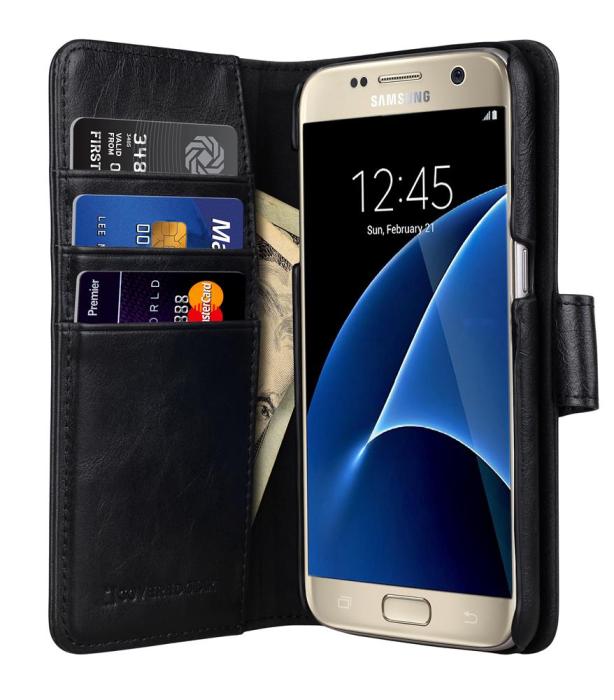 UTGATT4 - CoveredGear Signature Plånboksfodral till Samsung Galaxy S7 - Svart