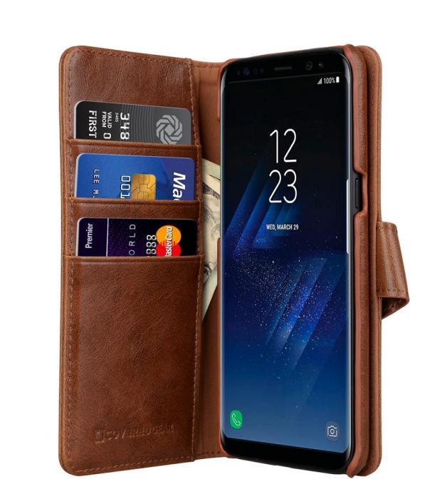 UTGATT4 - CoveredGear Signature Plånboksfodral till Samsung Galaxy S8 Plus - Brun