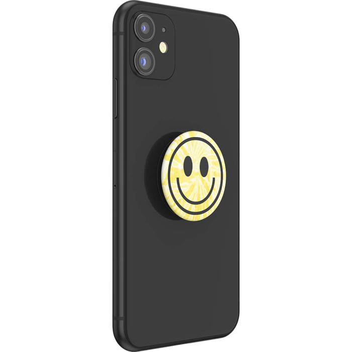 PopSockets - POPSOCKETS Tie Dye Smiley Avtagbart Grip med Ställfunktion