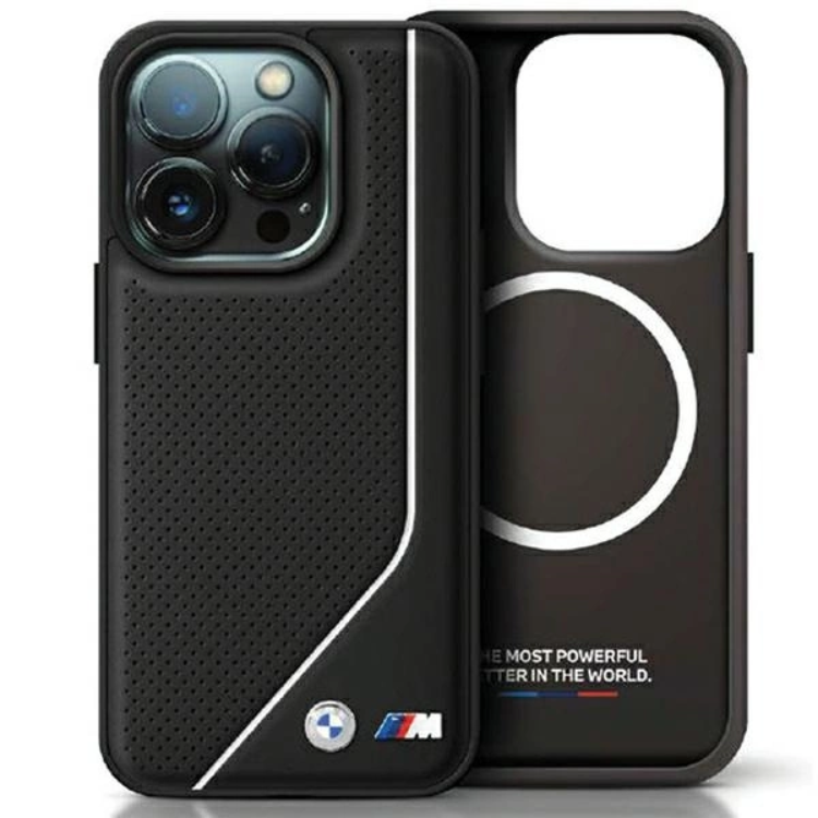 BMW iPhone 15/14/13 Mobilskal Magsafe Perforated Twisted Line | 2353 | AlltMobil