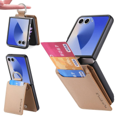 A-One Brand - Galaxy Z Flip 7 Mobilskal Korthållare Kickstand - Beige