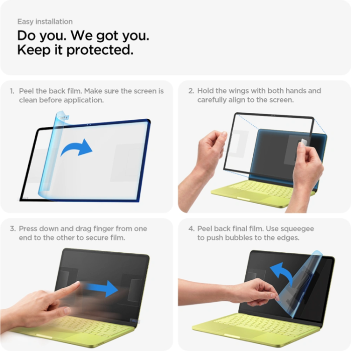 Spigen - Spigen Härdat Glas Skärmskydd För Macbook Neo 13 (2026) Slim FC - Svart
