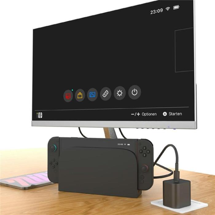 A-One Brand - Väggladdare för Nintendo Switch 2 USB C 60W med Kable HYC-1638