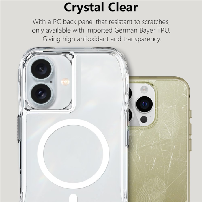 A-One Brand - iPhone 17 Mobilskal MagSafe TPU + PC Crystal Clear