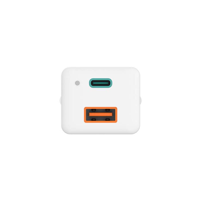 Hama - HAMA Laddare 220V GaN USB-C/A PD 65W - Vit