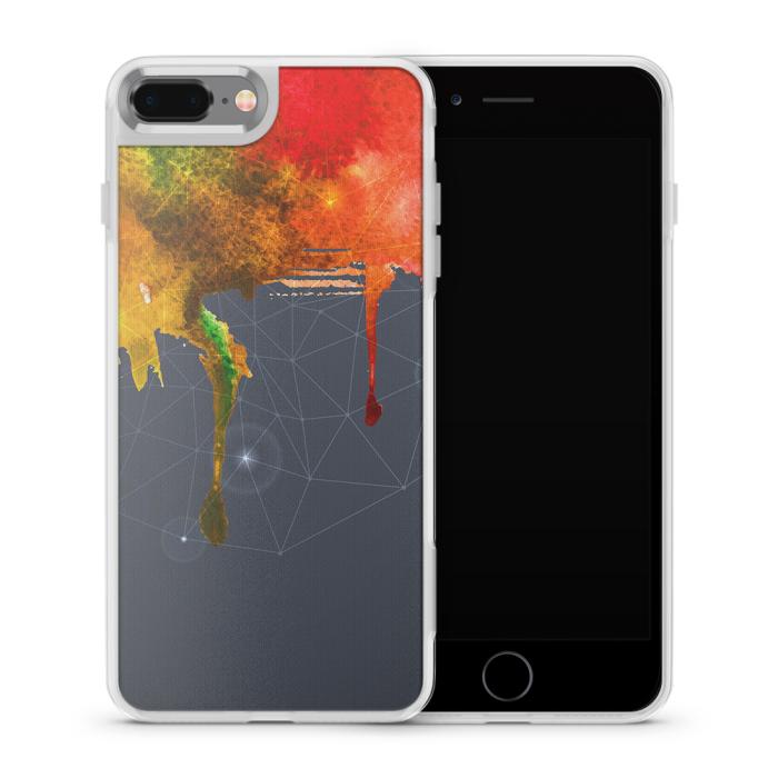 UTGATT5 - Fashion mobilskal till Apple iPhone 8 Plus - Rinnande färg - Spektrum