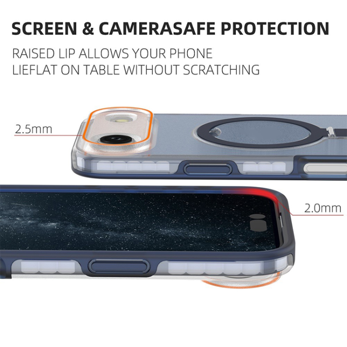 A-One Brand - iPhone Air Mobiskal MagSafe Med Kickstand TPU + PC - Rosa