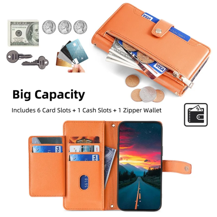 A-One Brand - Galaxy S21 5G Plånboksfodral PU Läder