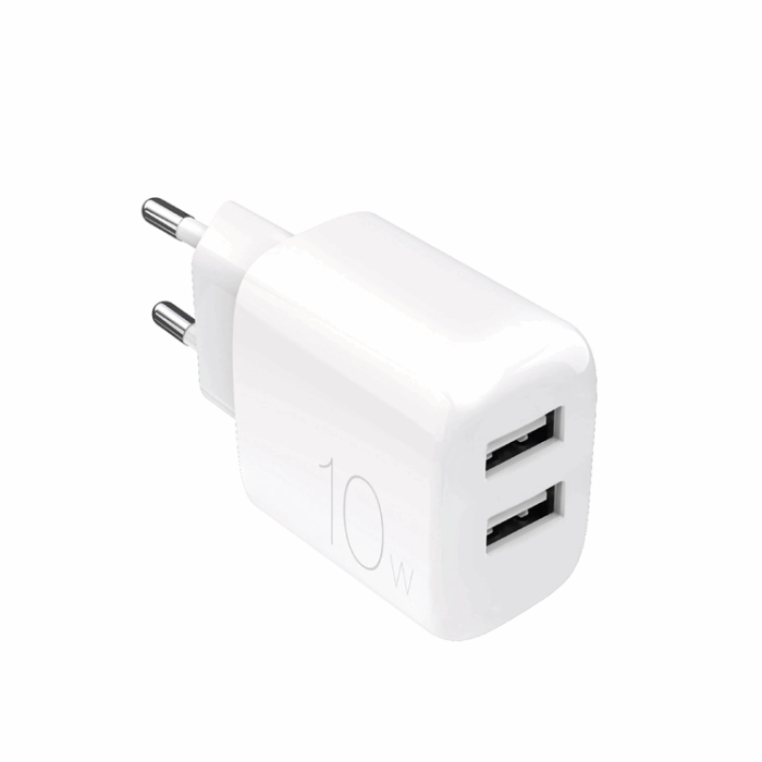 Puro - Puro Väggladdare 10W 2x USB-A Prolite - Vit