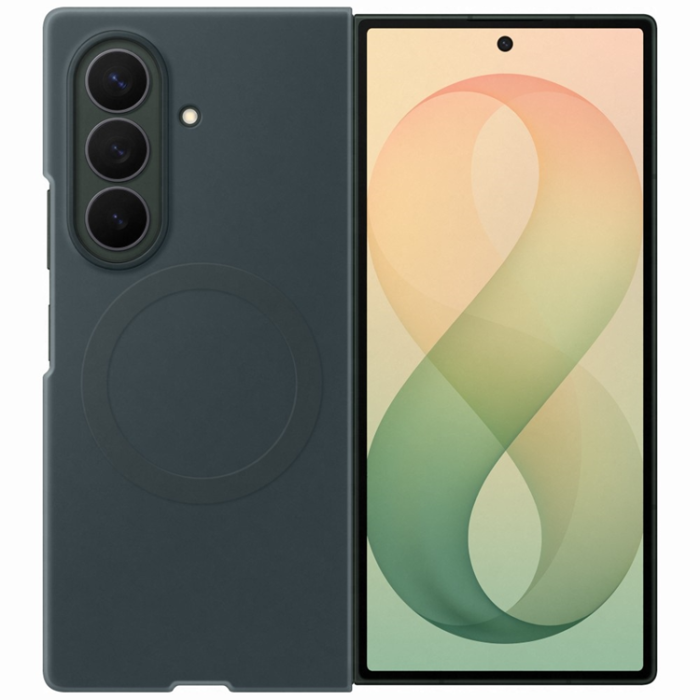 Samsung - Samsung Mobilskal för Galaxy Z Fold 8 Ultra Magsafe Magnet Silikon - Grön