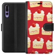 Gustaf - Pl&aring;nboksfodral till Huawei P20 Pro med T&aring;rta