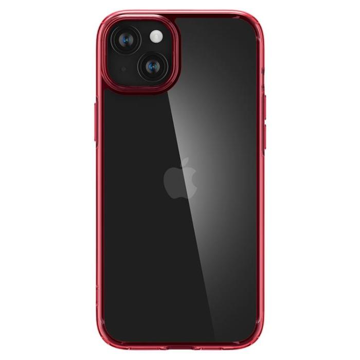 Spigen - Spigen iPhone 15 Plus Mobilskal Ultra Hybrid - Crystal Röd