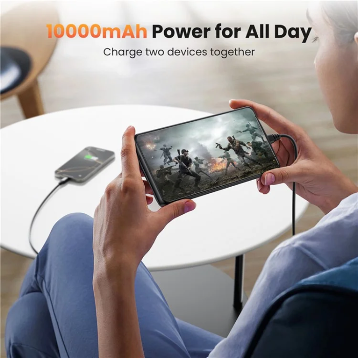 A-One Brand - Galaxy S25 Ultra Batteriskal 10000mAh Portable - Svart