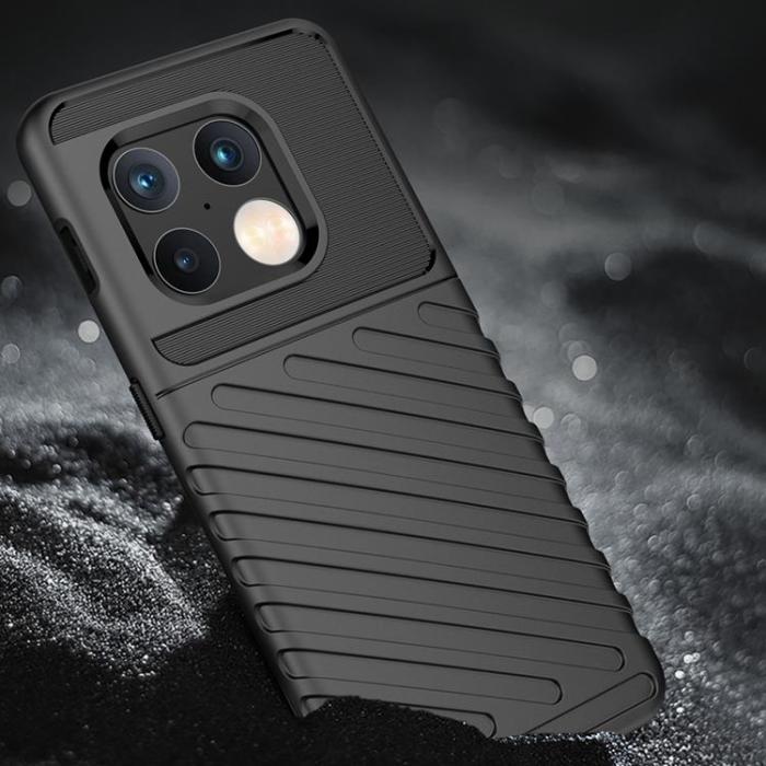 OEM - Thunder Flexible Armored Skal OnePlus 10 Pro - Svart
