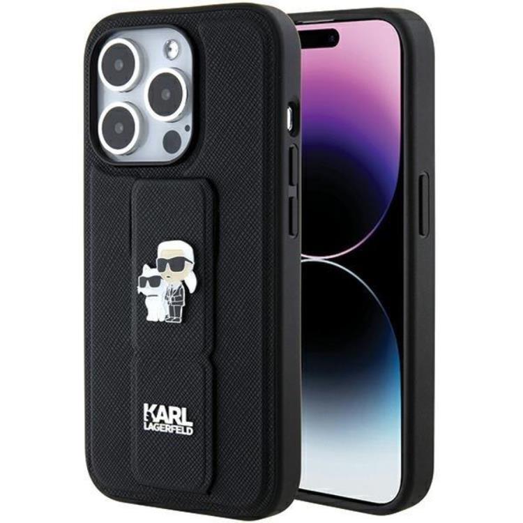 Karl Lagerfeld iPhone 15 Pro Mobilskal Gripstand Karl&Choupette | 2353 | AlltMobil
