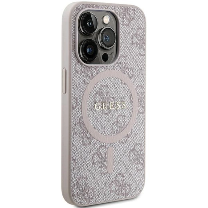 Guess - Guess iPhone 13/13 Pro Mobilskal Magsafe Collection - Rosa
